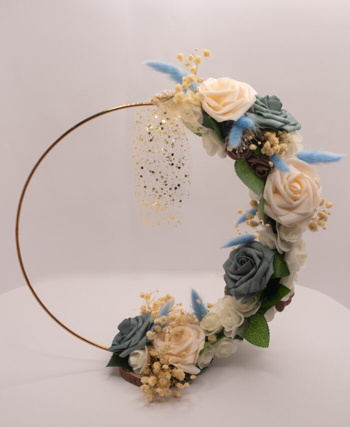 CENTRO DE FLORES AZUL GRANDE