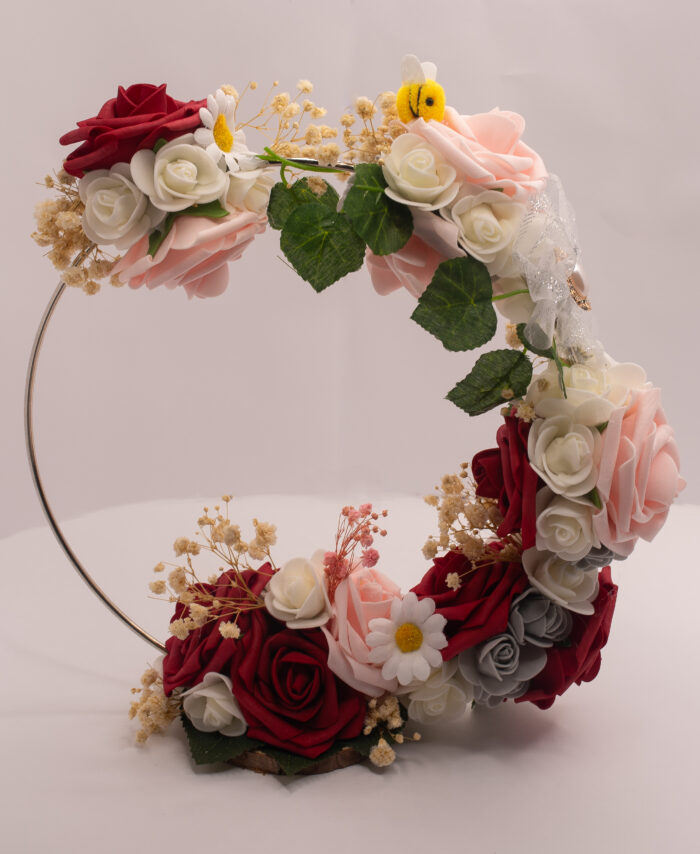 CENTRO DE FLORES ROJO