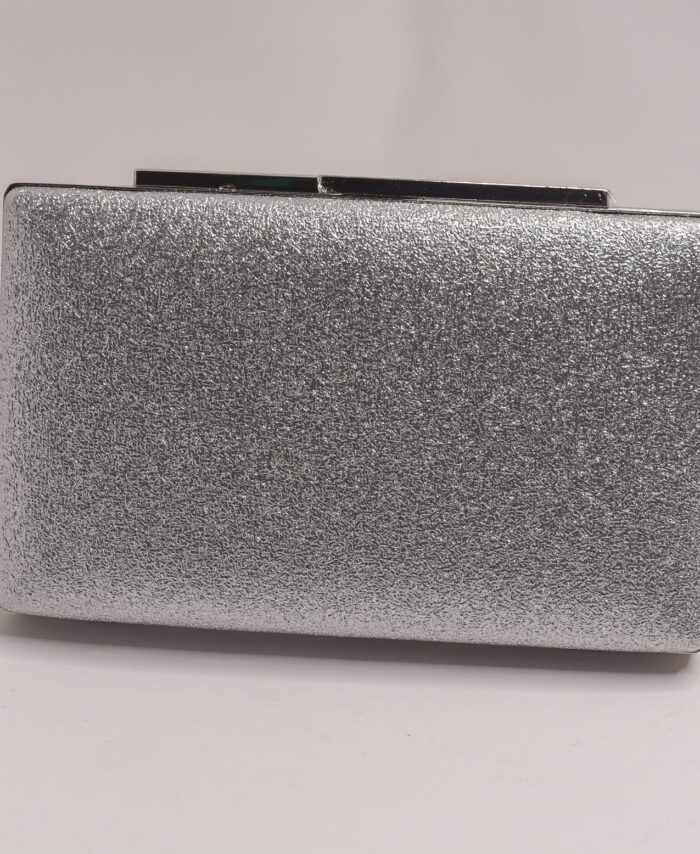 BOLSO DE FIESTA COLOR PLATA (DURO)