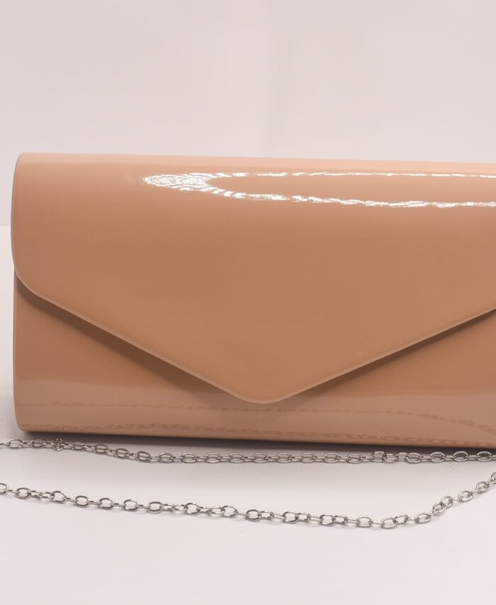 BOLSO DE FIESTA CHAROL MARRÓN CAFÉ CON LECHE