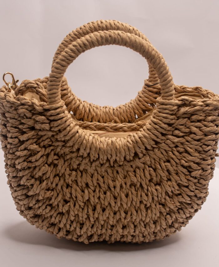 BOSOS DE RAFIA CLARO Y OSCURO CON ASA