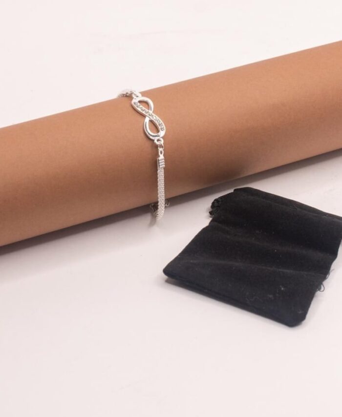 PULSERA INFINITO EN COLOR PLATA