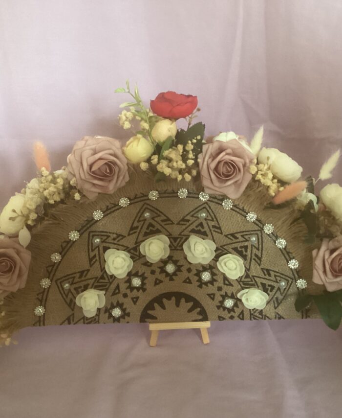 ABANICO NEGRO Y MARRÓN